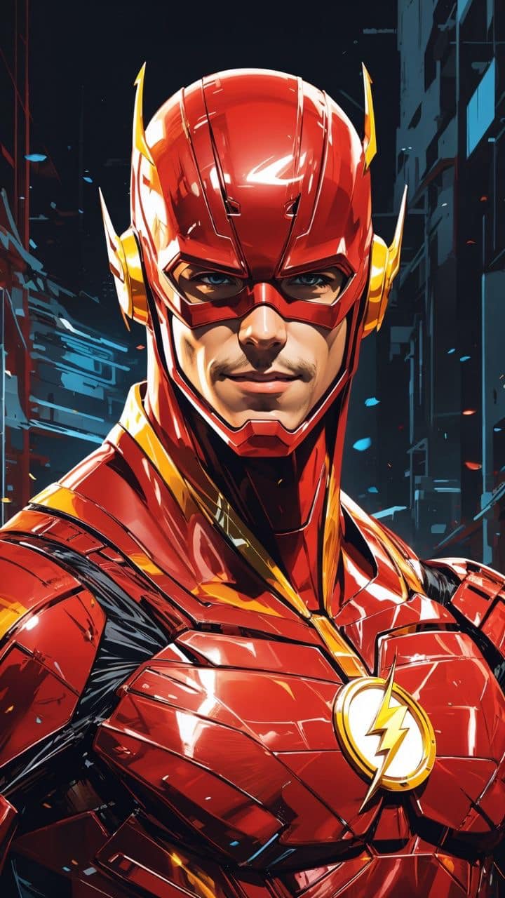Flash Character Portrait (6) Print Poster