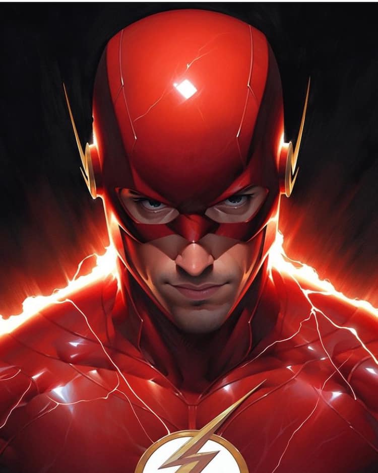 Flash Character Portrait (8) Print Poster