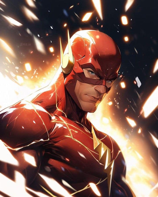 Flash Comic Artistry Print Poster
