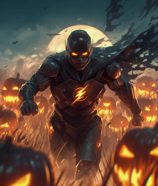 Flash Halloween Theme Pumpkins Print Poster