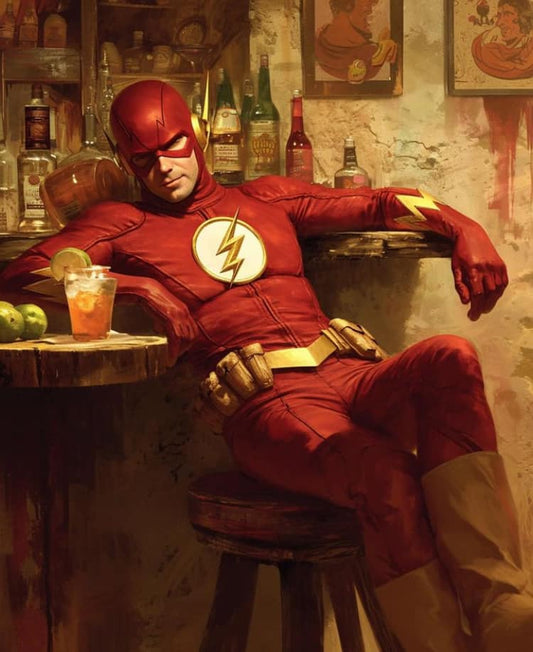 Flash Hero Bar Relaxation Print Poster