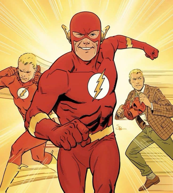 Flash Heroes Action Print Poster
