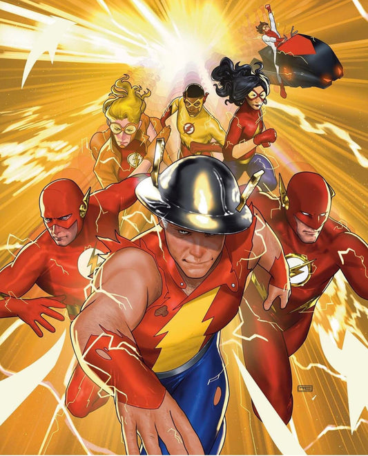Flash Heroes Action Collage Print Poster