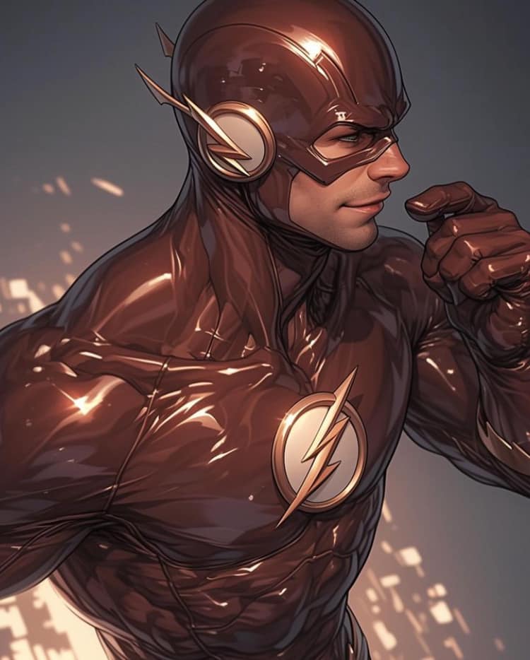 Flash Portrait Action Print Poster