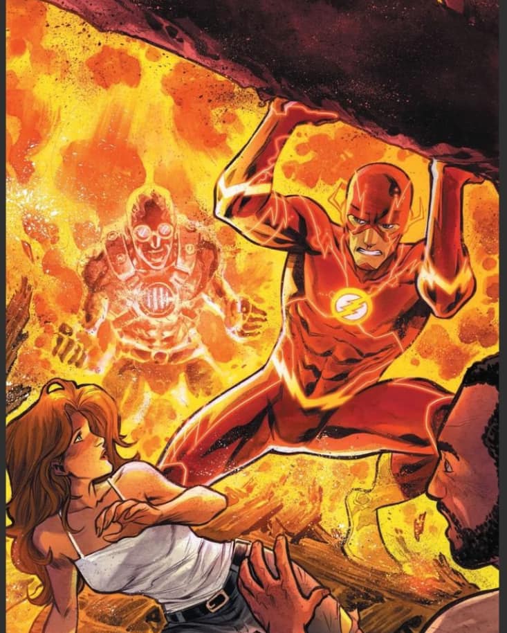 Flash Rescue Action Scene Print Poster