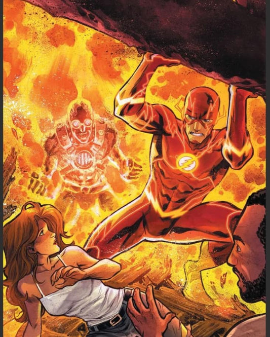 Flash Rescue Action Scene Print Poster