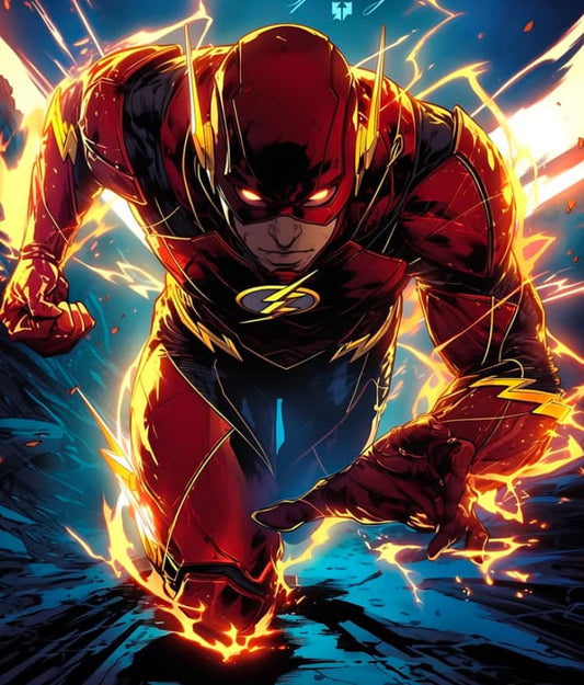 Flash Running Action (3) Print Poster