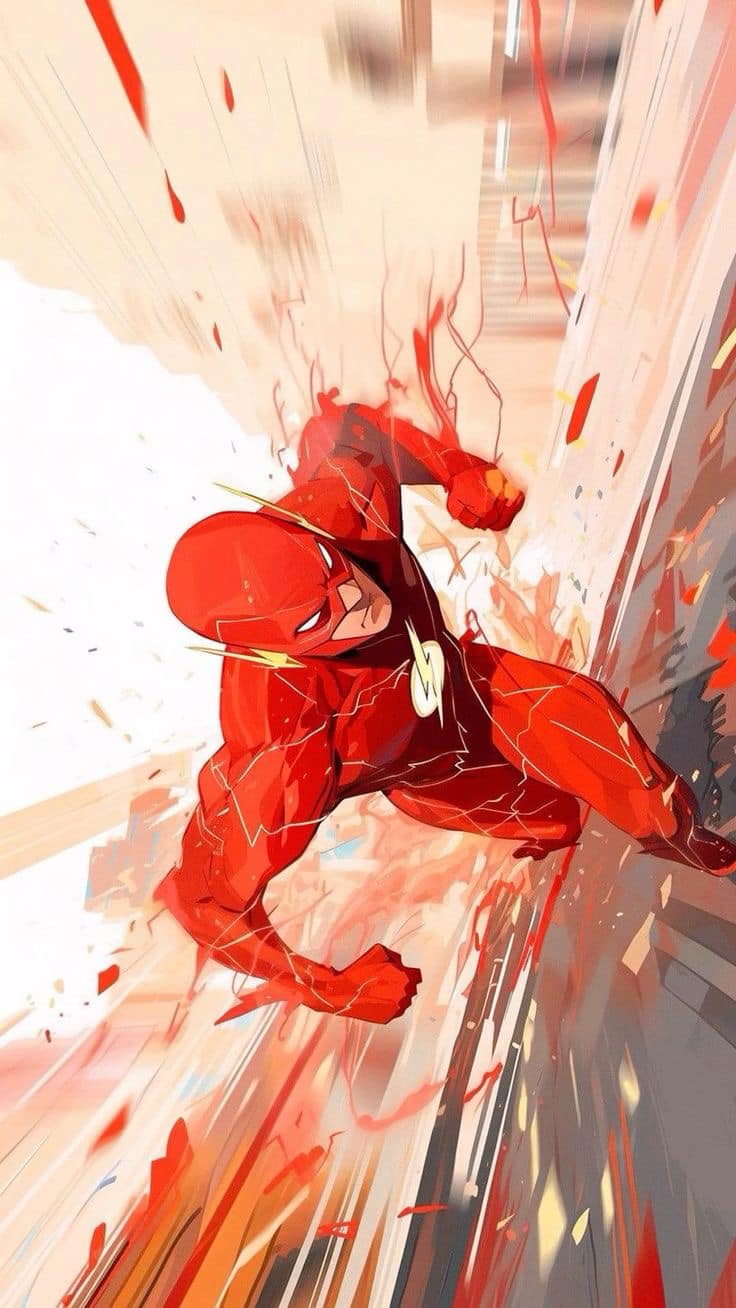 Flash Speedster Action (2) Print Poster