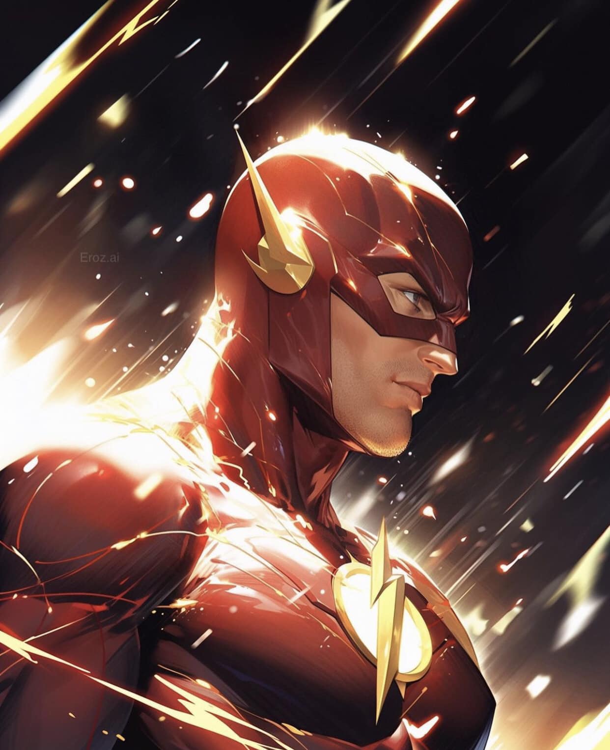 Flash Speedster Portrait Print Poster