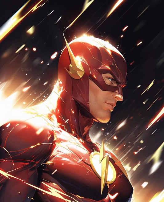 Flash Speedster Portrait Print Poster