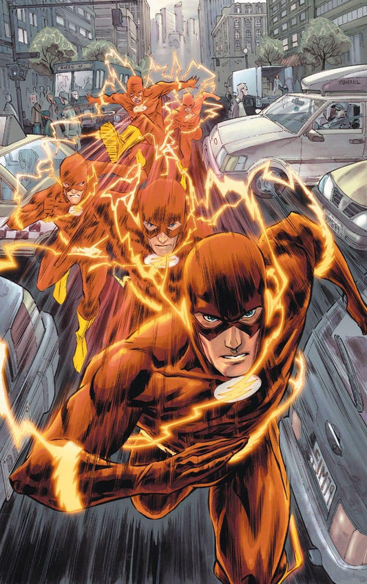 Flash Speedsters City Chase Print Poster