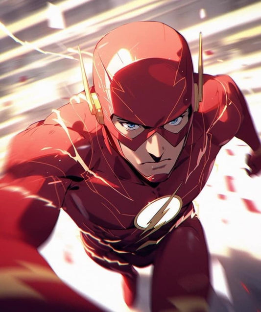 Flash Superhero Action Print Poster