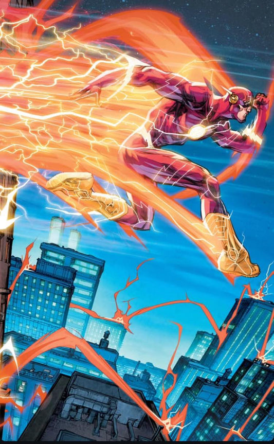 Flash Superhero Action Scene (2) Print Poster