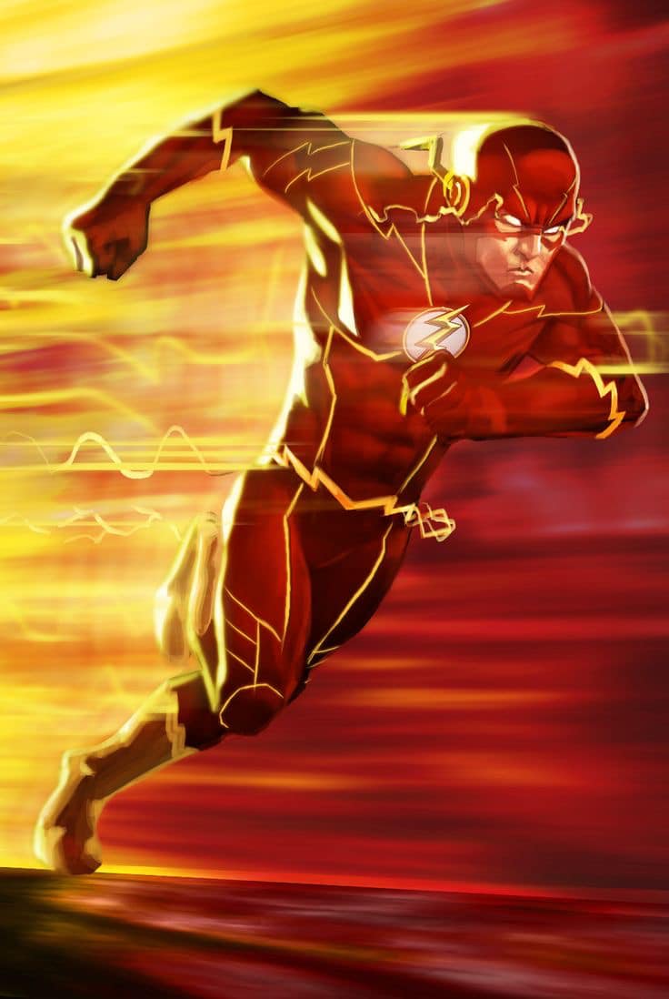Flash Superhero Action (2) Print Poster