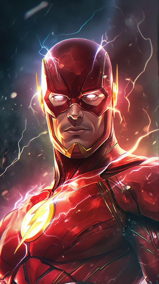 Flash Superhero Portrait (3) Print Poster