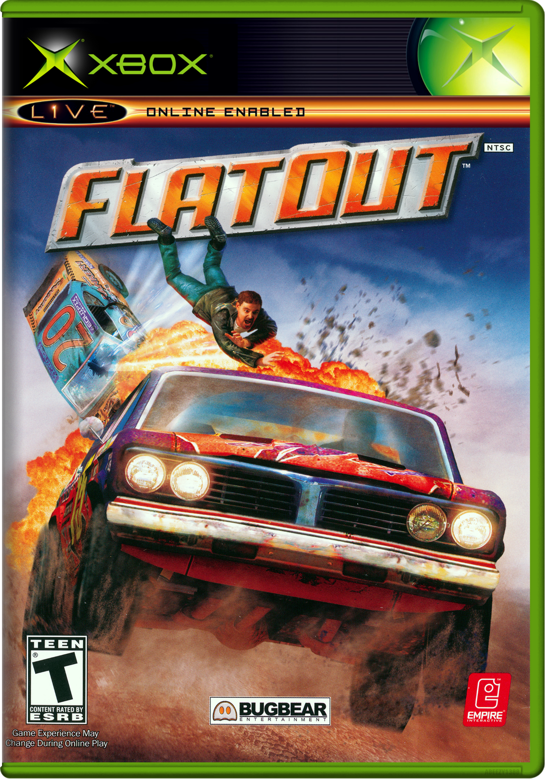 Flatout Xbox Keychain