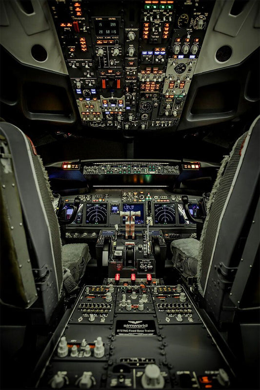 Flight Simulator For A Boeing 727 Aircraft Jigsaw Puzzle