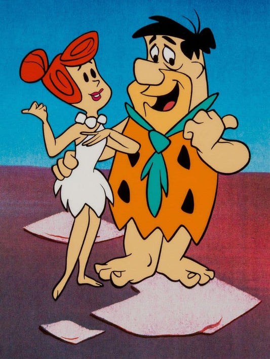 Flintstones Couple Dancing Print Poster