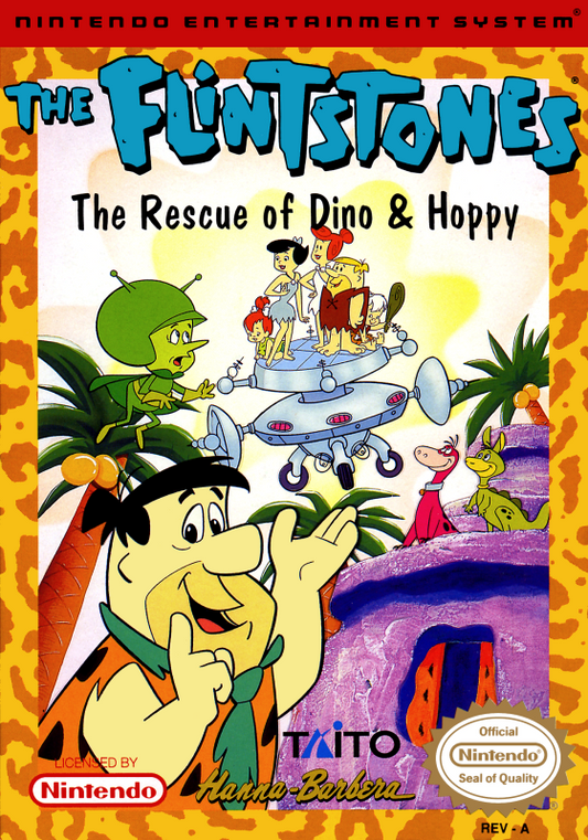Flintstones, The The Rescue Of Dino & Hoppy (Usa) Nes Print Poster