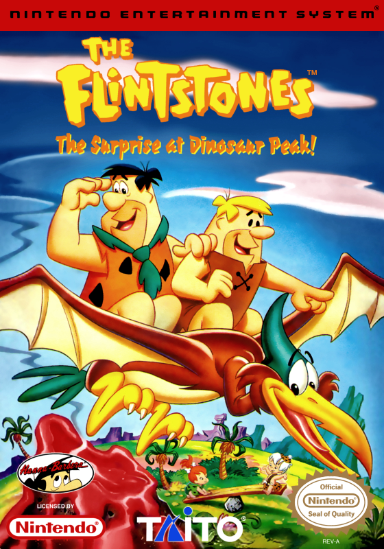 Flintstones, The The Surprise At Dinosaur Peak! (Usa) Nes Print Poster