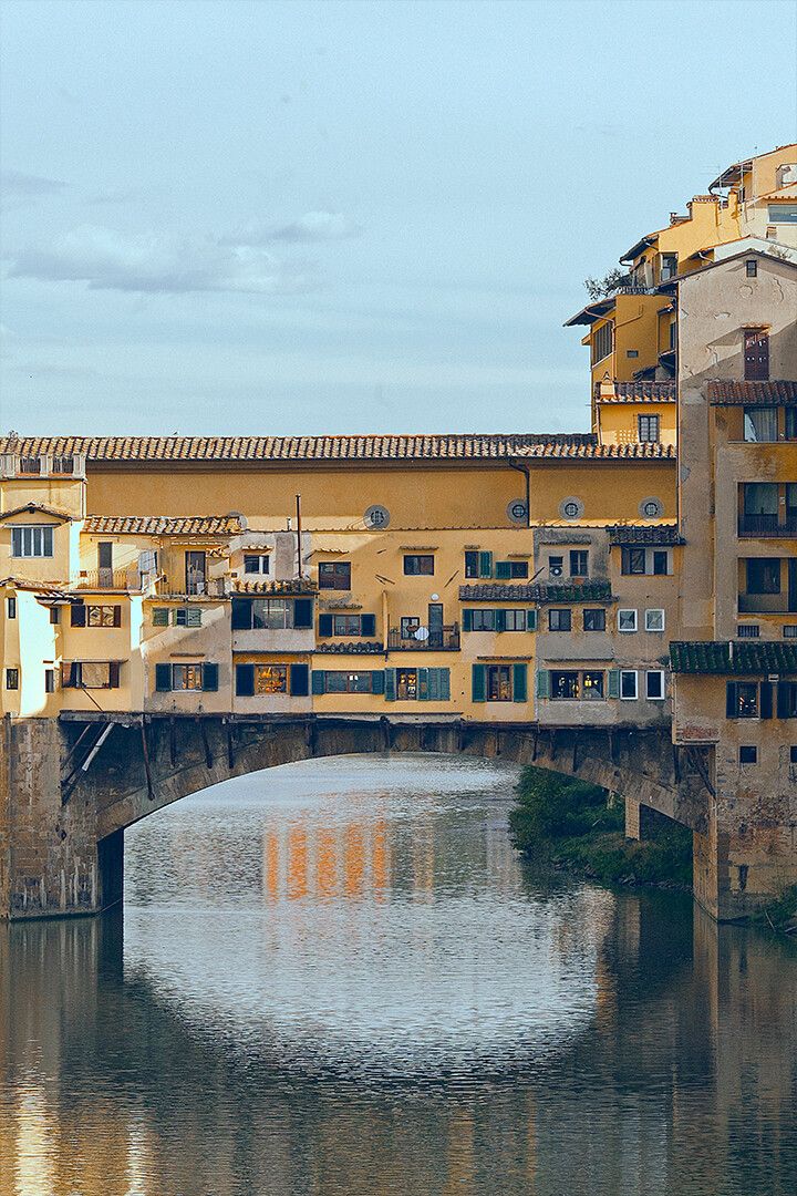 Florence Ponte Vecchio Old Bridge In Old City Art Wall Decor Jigsaw Puzzle
