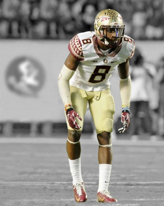 Florida State Seminoles Jalen Ramsey Glossy Photo Spotlight Poster Print