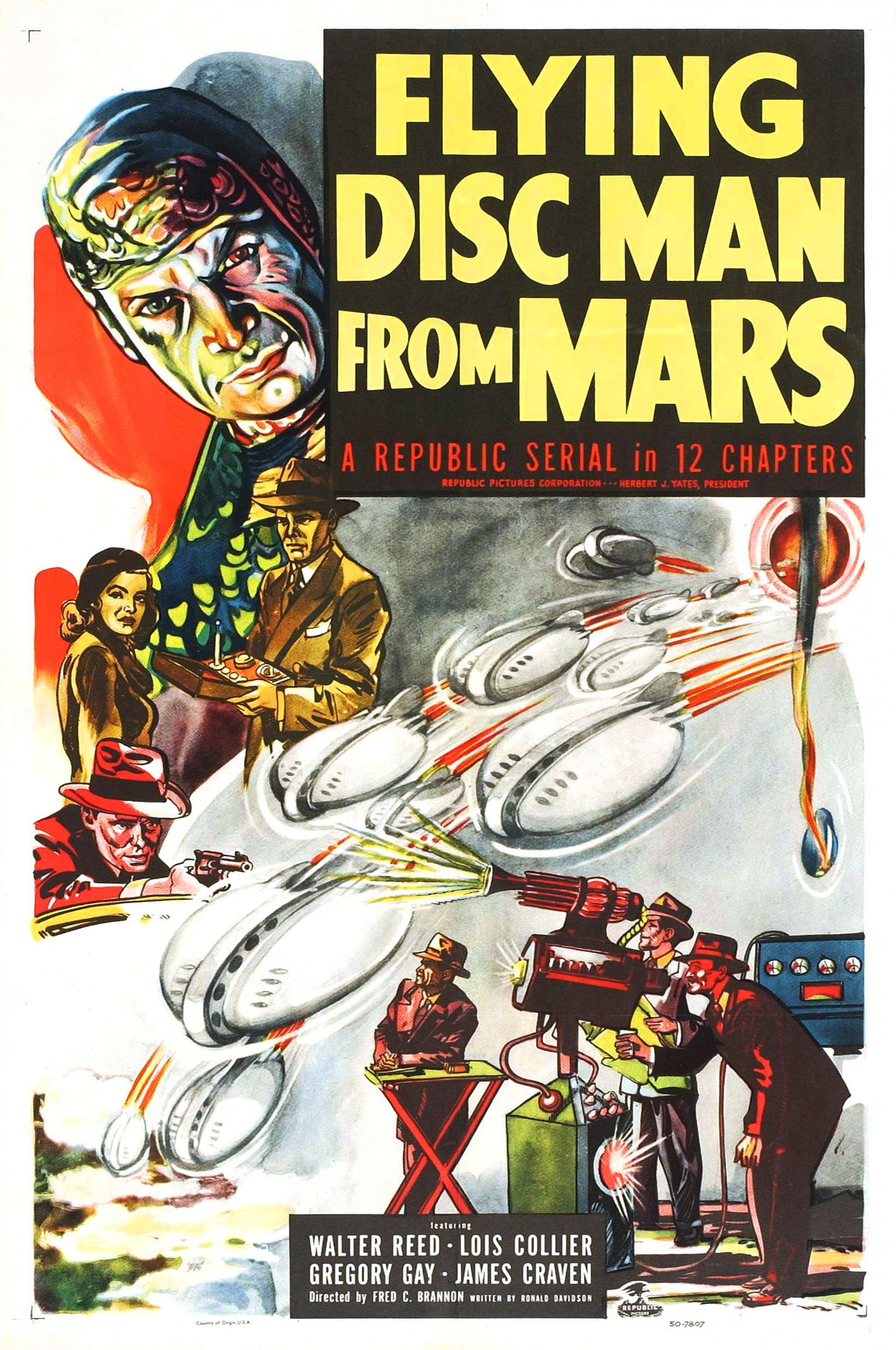 Flying Disc Man From Mars 01 Movie Magnet