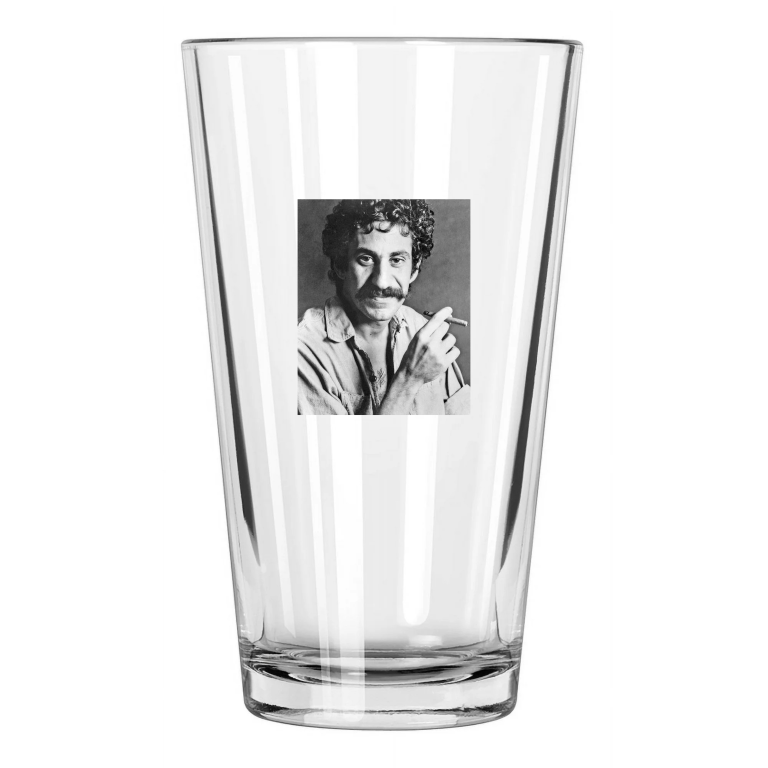 Folk Singer Jim Croce Photo Rock Music Portrait Pint Beer Drinking Glass