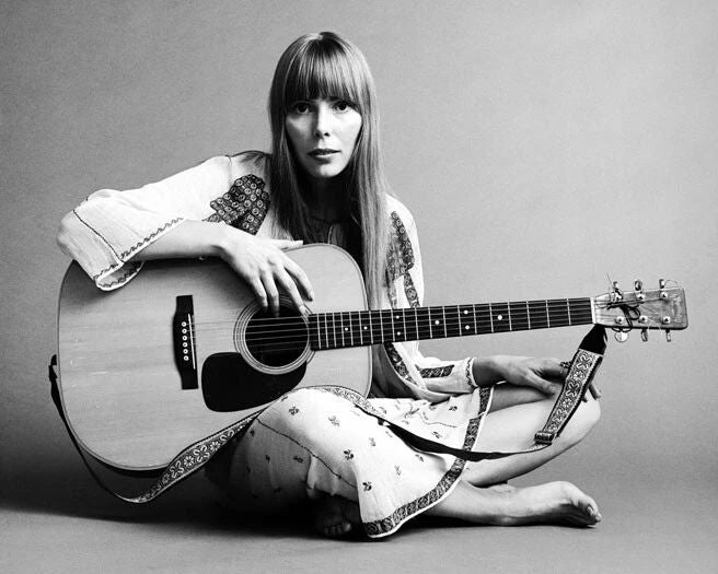 Folk Singer Joni Mitchell Glossy Magnet Pop And Rock Music Print 1