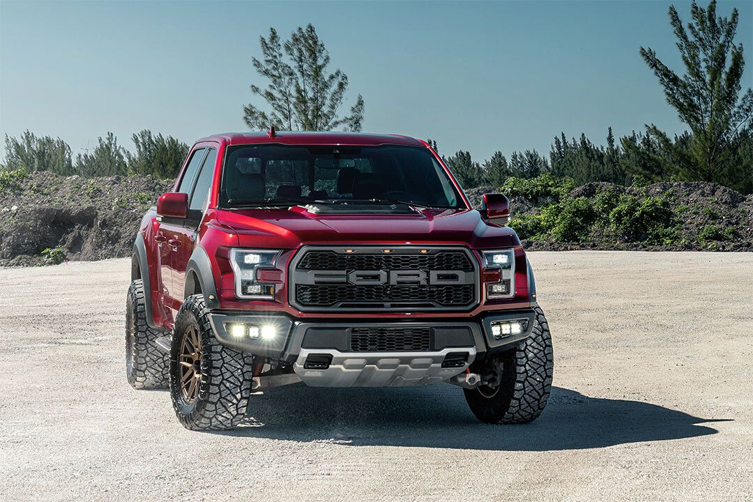 Ford F150 Raptor Red Truck Suv Vehicle Home Decor Keychain
