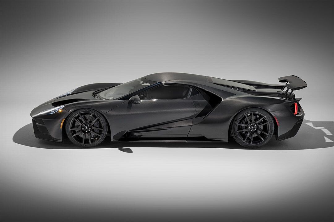 Ford Gt Liquid Carbon Sports Car Side View Home Decor Jigsaw Puzzle