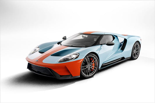 Ford Gt Heritage Edition Sports Car Desing Jigsaw Puzzle