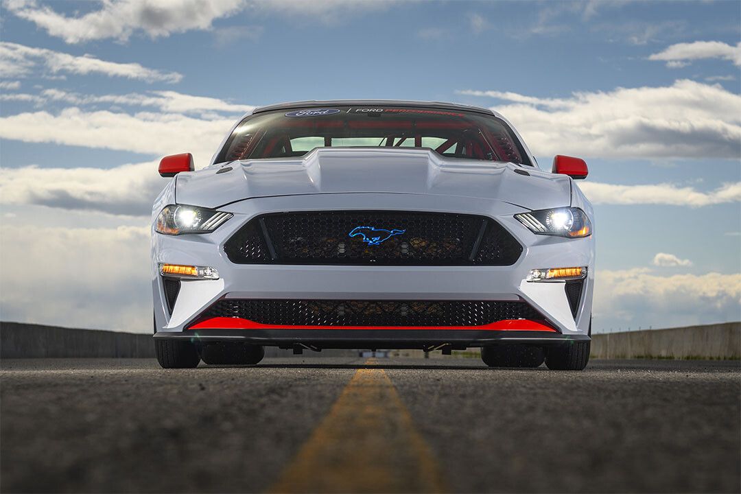 Ford Mustang Cobra Jet 1400 Front View Art Indoor Decor Jigsaw Puzzle