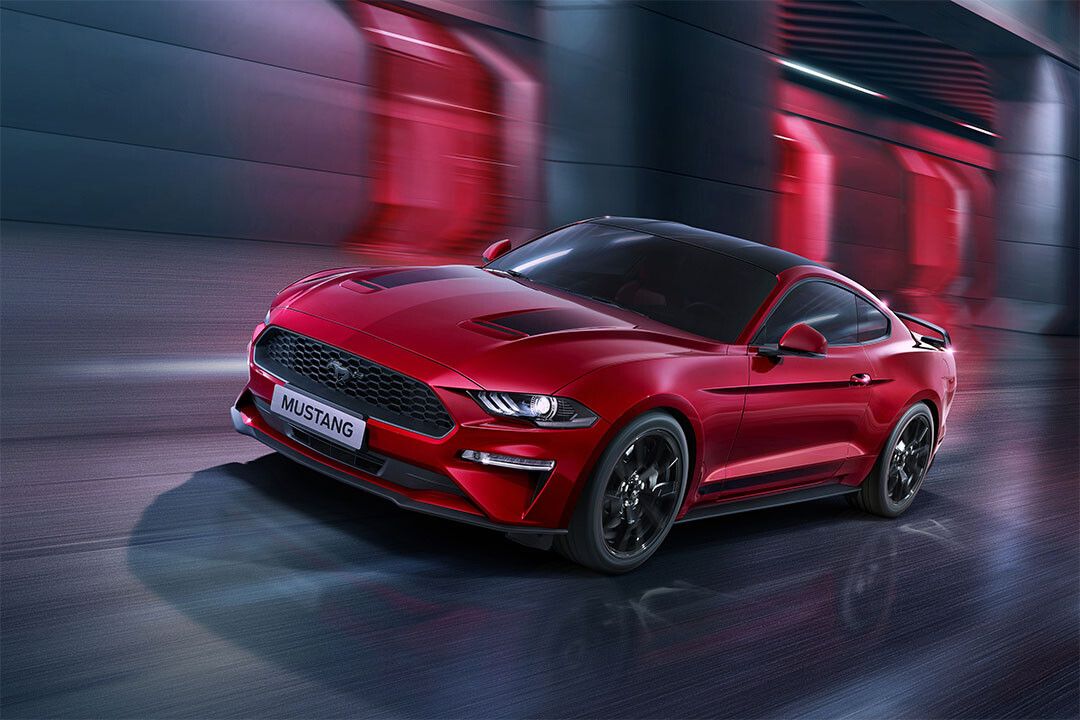 Ford Mustang Ecoboost Sip Red Sporty Car Decor Wall Jigsaw Puzzle