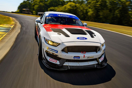 Ford Mustang Gt4 Race Car On Road Home Decor Jigsaw Puzzle
