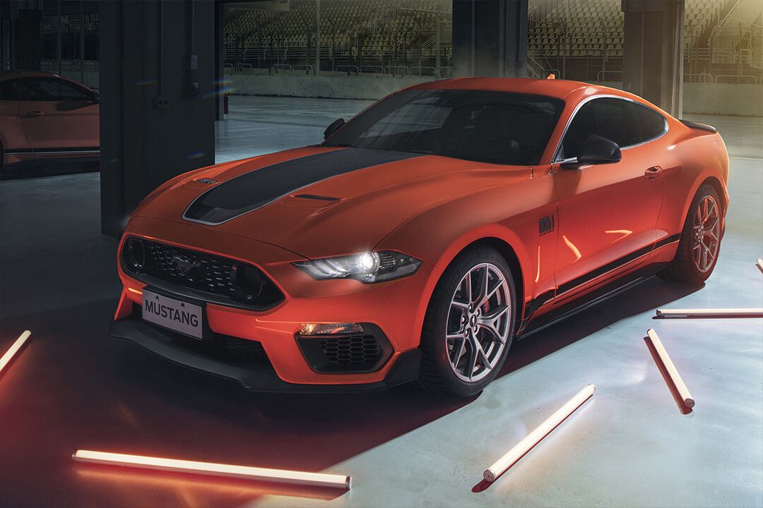 Ford Mustang Mach Sports Car Red Art Home Decor Jigsaw Puzzle
