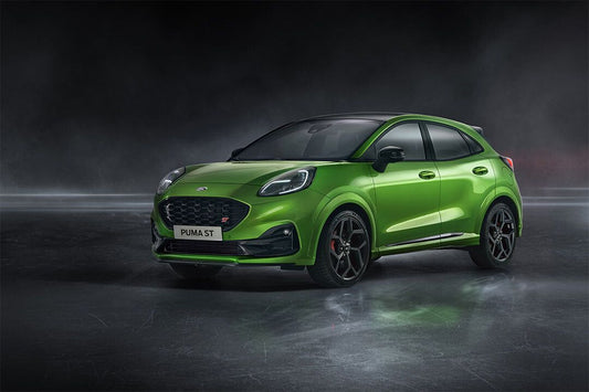 Ford Puma St Hybrid Electric Car Green Wall Indoor Jigsaw Puzzle