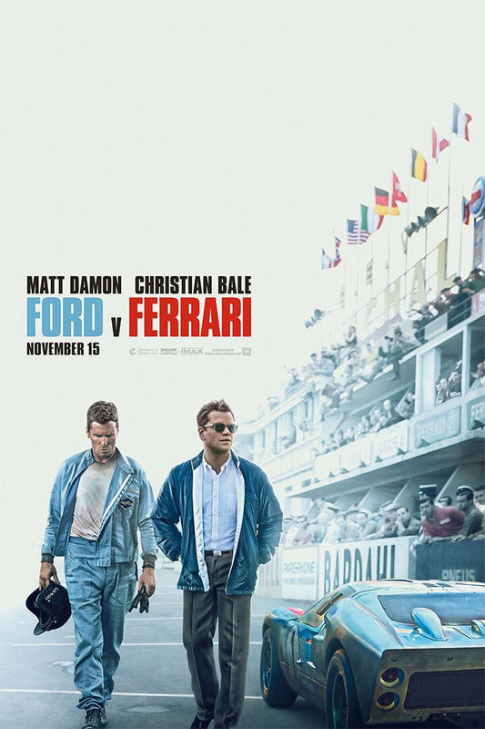 Ford V Ferrari Race Car Damon Bale Movie Art Home Jigsaw Puzzle