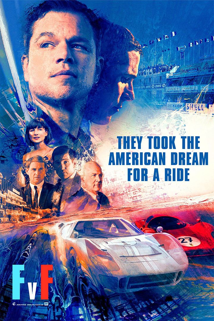 Ford V Ferrari Movie Christian Bale Car Action Jigsaw Puzzle
