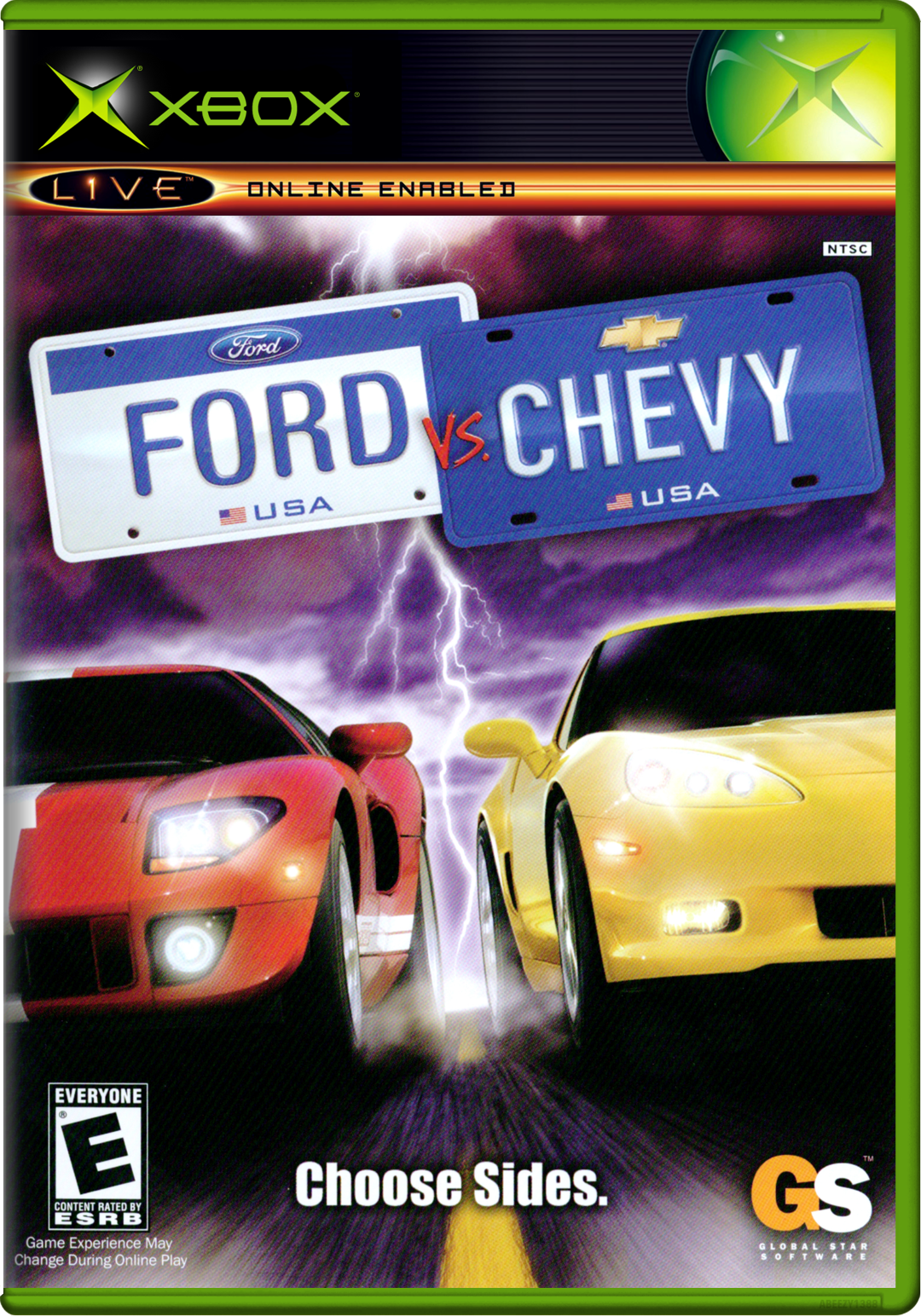 Ford Vs. Chevy Xbox Print Poster