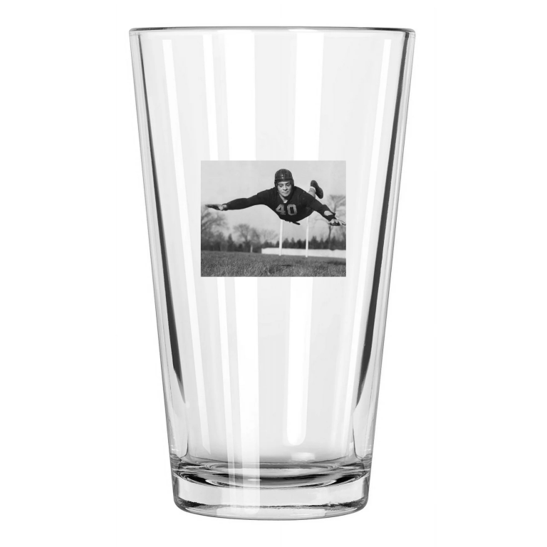 Fordham University Vince Lombardi College Football Pint Beer Drinking Glass