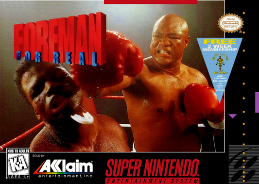 Foreman For Real (Usa) Snes Print Poster