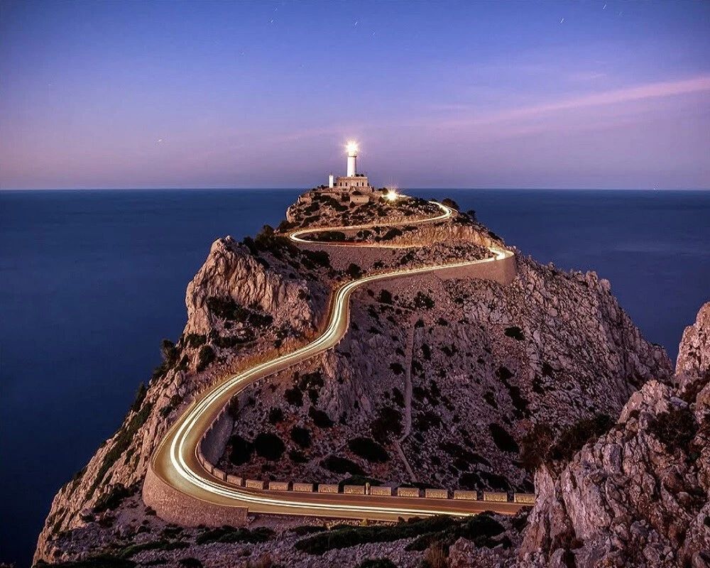 Formentor Lighthouse Sunset Majorca Island Spain Poster Photo Picture Print