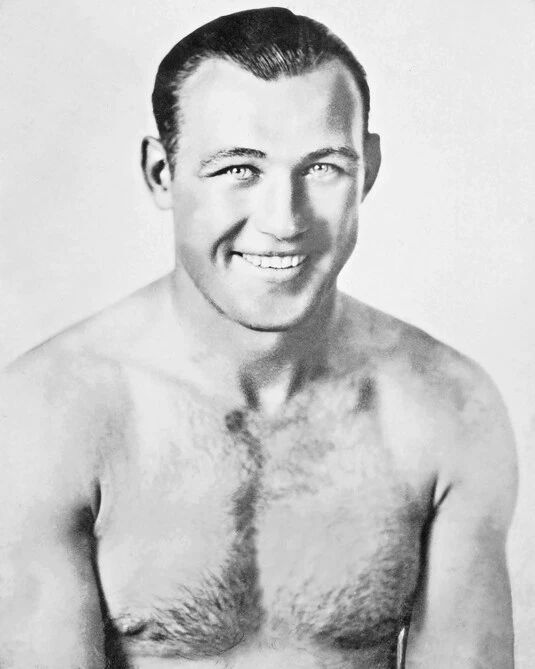 Former Heavyweight Champion Jack Sharkey Glossy Boxing Keychain Pose Keychain 2