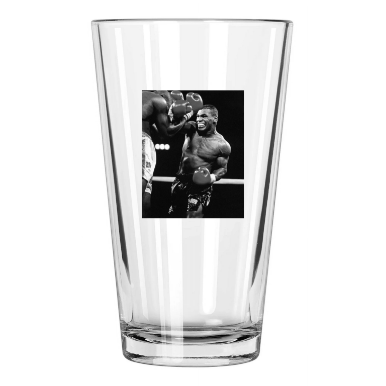 Former Heavyweight Champion Mike Tyson Photo Boxing Pint Beer Drinking Glass