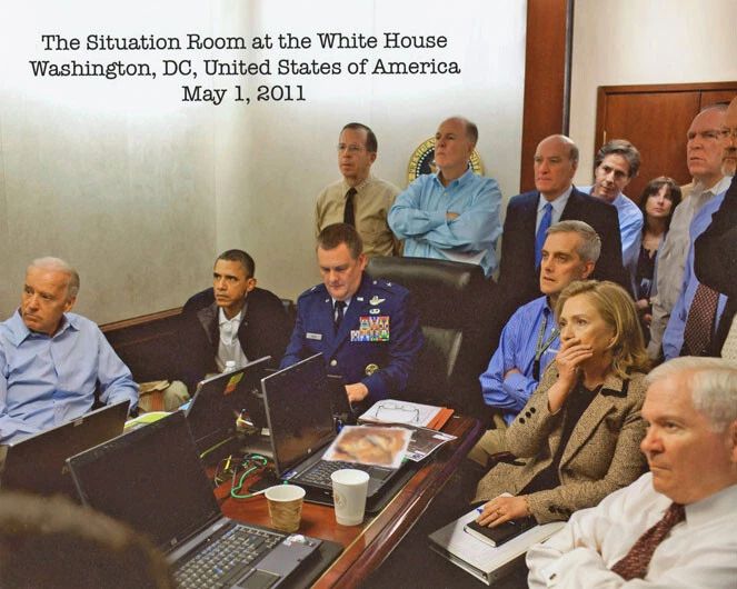 Former President Barack Obama Osama Bin Laden Glossy Magnet Magnet