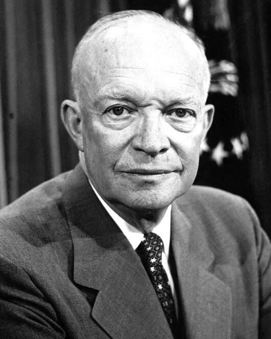 Former President Dwight D. Eisenhower Glossy Photo War General Print Poster