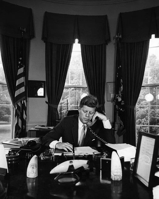 Former President John F Kennedy Jfk Glossy Photo Historical Print Poster