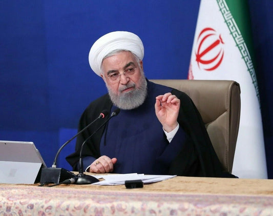 Former President Of Iran Hassan Rouhani Speaking Picture Poster Photo Print