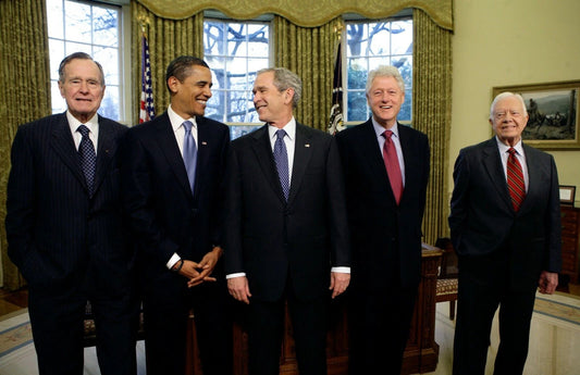 Former Presidents Obama Clinton Bush Carter Magnet Picture Reprint